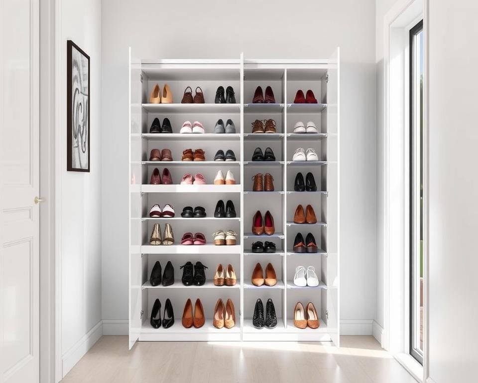 Multifunctionele schoenenkast: ruimtebesparend en georganiseerd