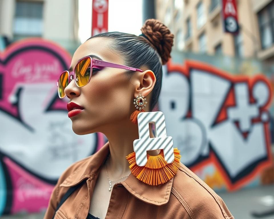 Off-White oorbellen: Streetstyle-accessoires voor impact