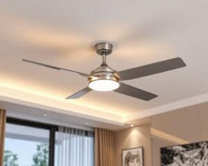 Plafondventilator met dimbare LED: verkoeling en verlichting