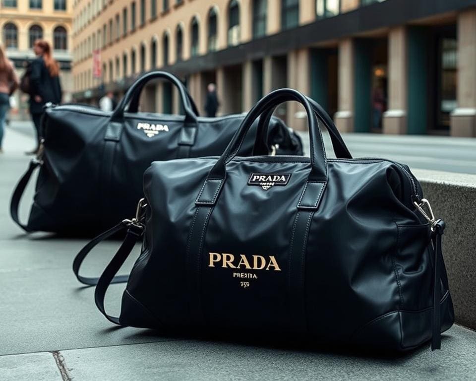 Prada sporttassen met luxe uitstraling en functioneel design