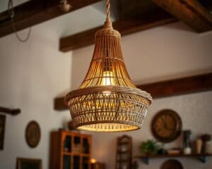 Rieten hanglamp: rustieke charme in je interieur
