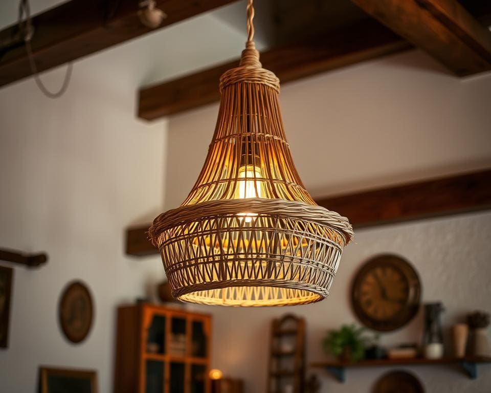 Rieten hanglamp: rustieke charme in je interieur