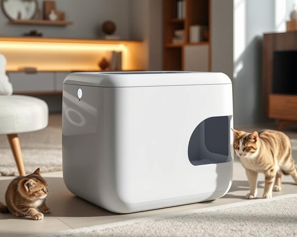 Slimme kattenbakken: hygiëne met automatische reiniging