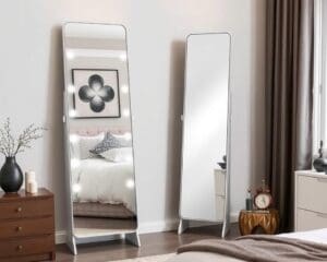 Staande spiegel met opbergruimte: stijl en functionaliteit