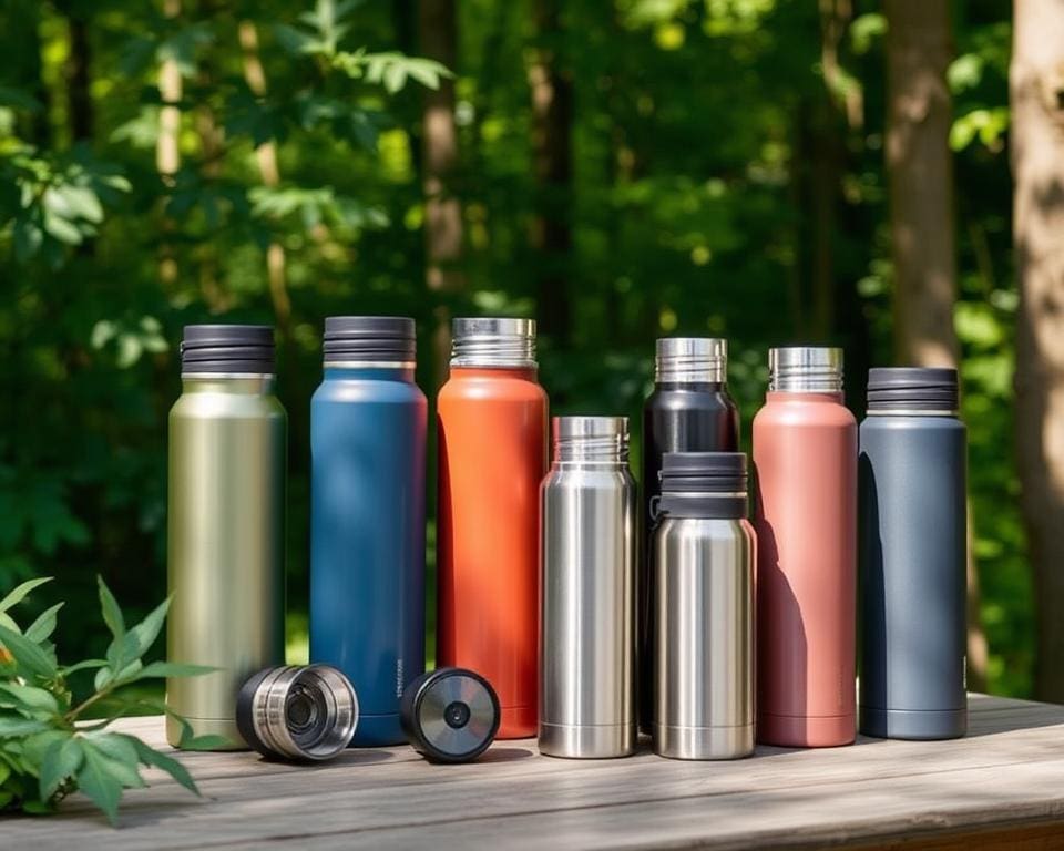 Thermosbekers met schroefdeksel voor onderweg