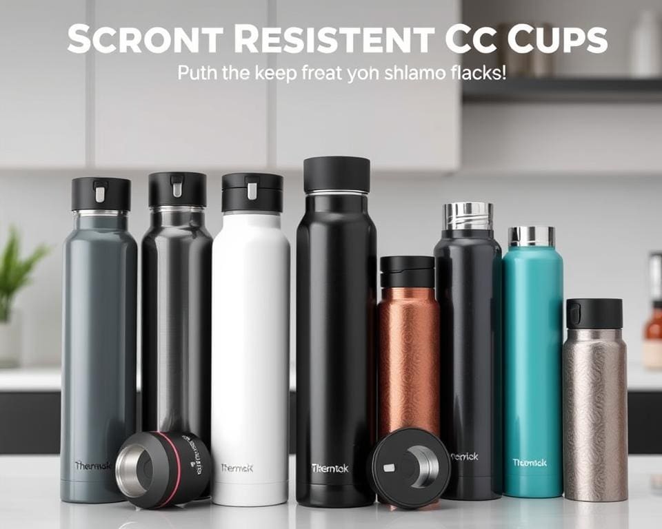 Thermosflessen met een krasbestendige dop