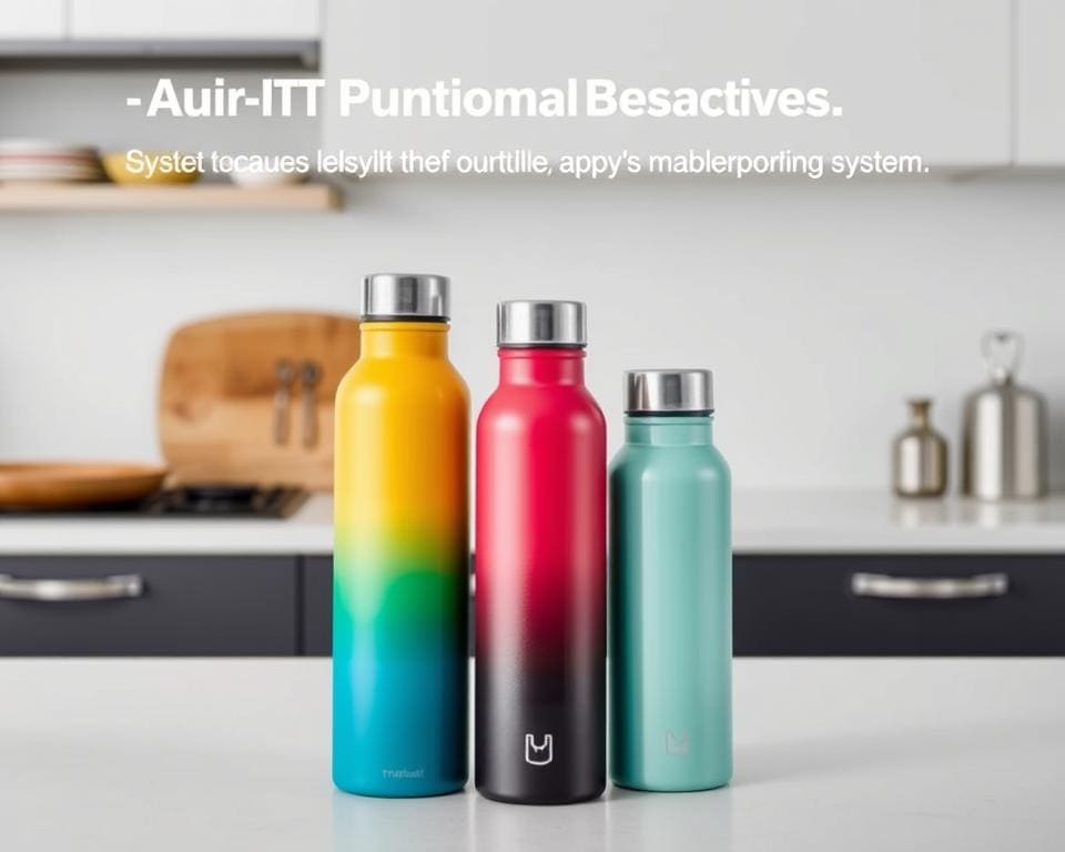 Thermoskannen met een ergonomisch schenksysteem