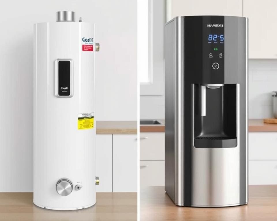 Vergelijking van elektrische boiler en warmwaterdispenser