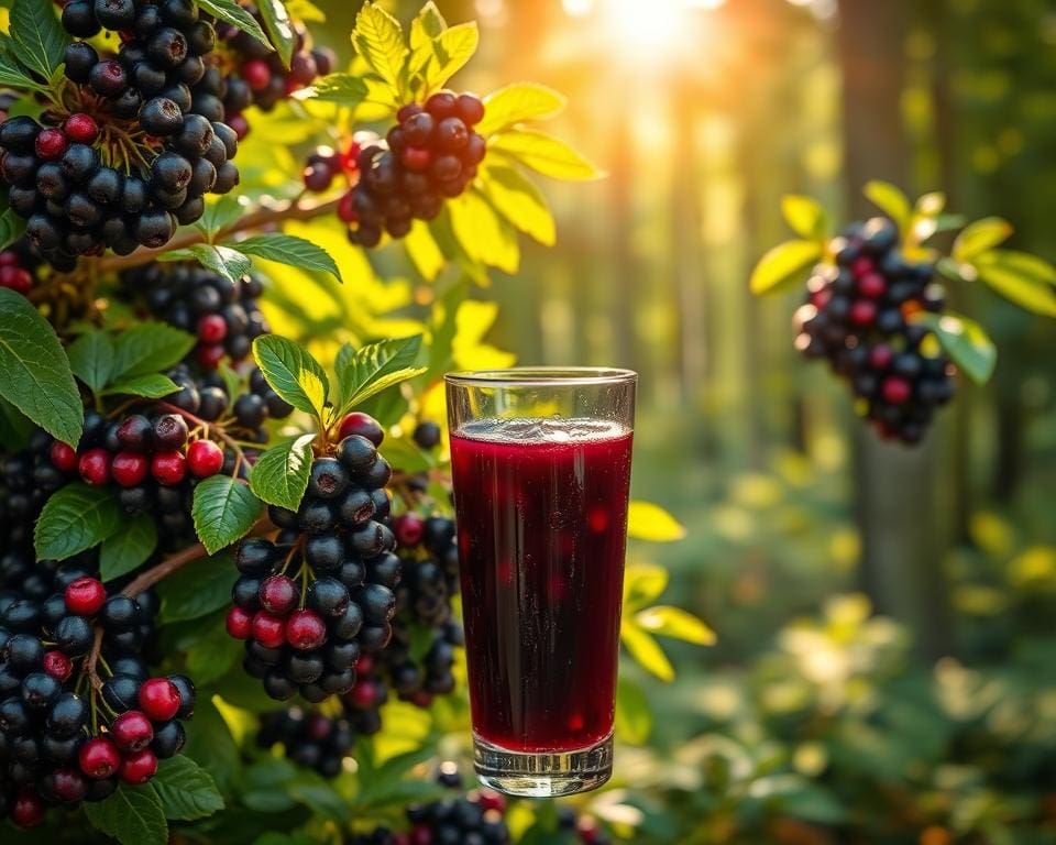 Vlierbessensap als natuurlijke bron van vitamines