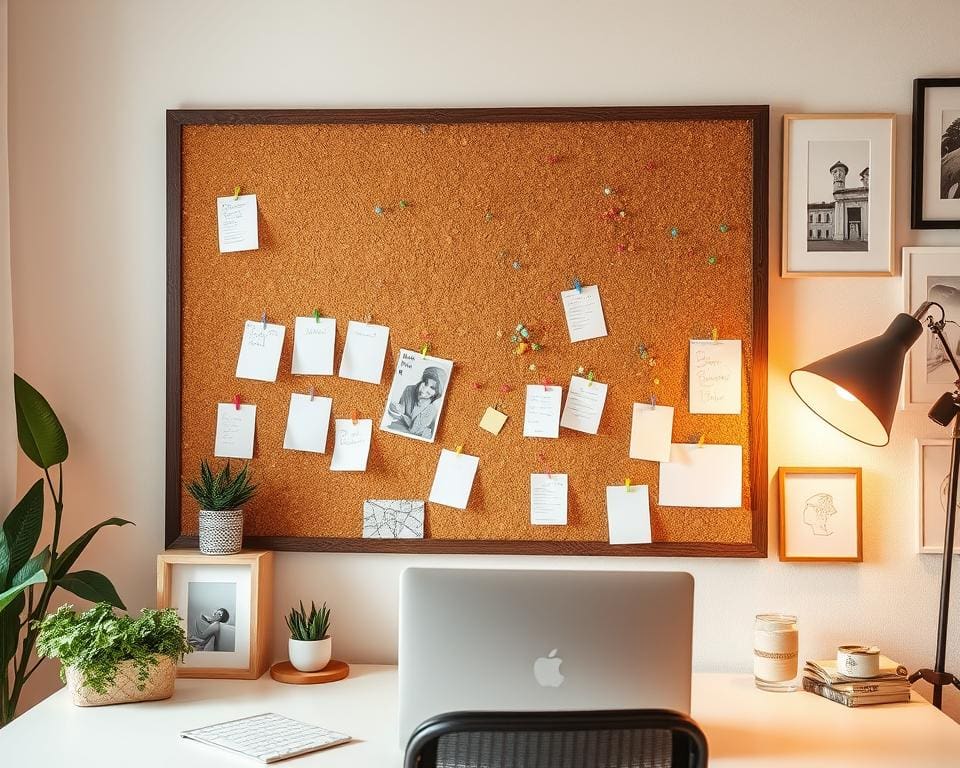 Wandbord in kurk: praktisch en decoratief voor notities