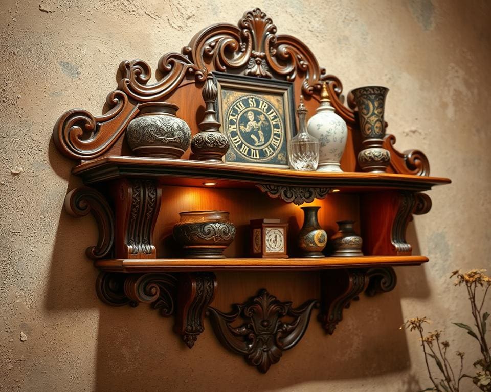 Wandplank in vintage stijl: decoratief en functioneel