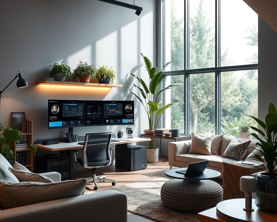 Wat maakt slimme huizen handig in hybride werkstructuren?