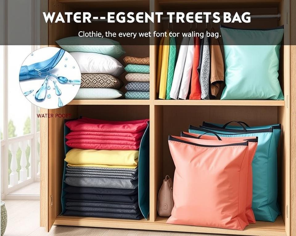Waterafstotende opbergzakken voor kleding voor opslag