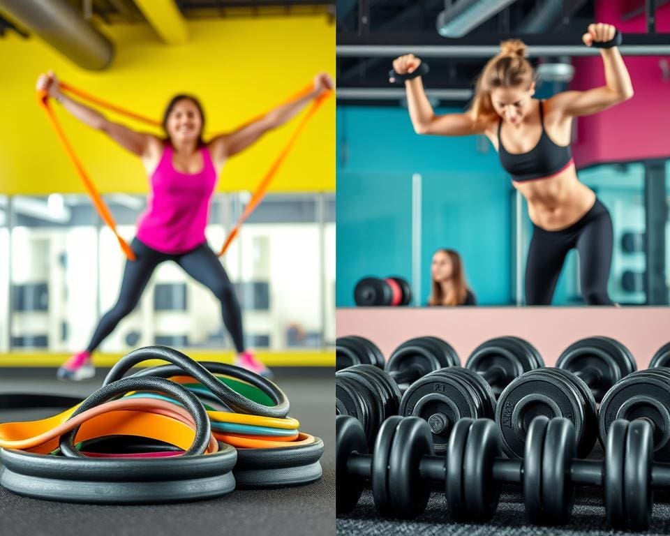 Weerstandsbanden versus gewichten: wat werkt beter?