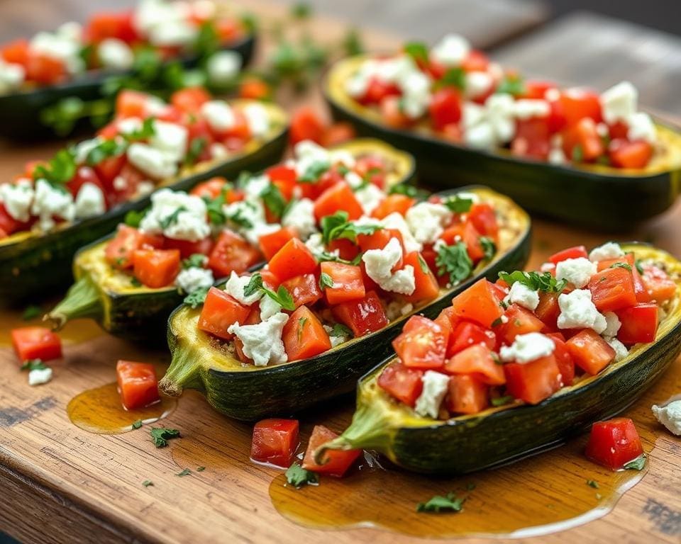 courgette vullen met tomaten en feta