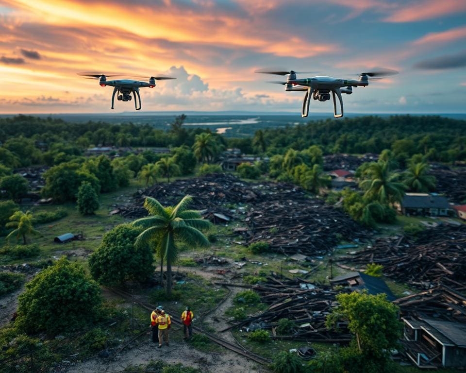 drones voor noodhulp bij natuurrampen