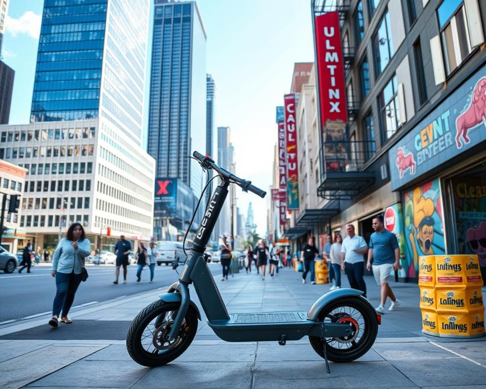 elektrische step in stedelijke mobiliteit