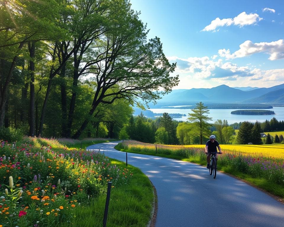 fietsen in de natuur