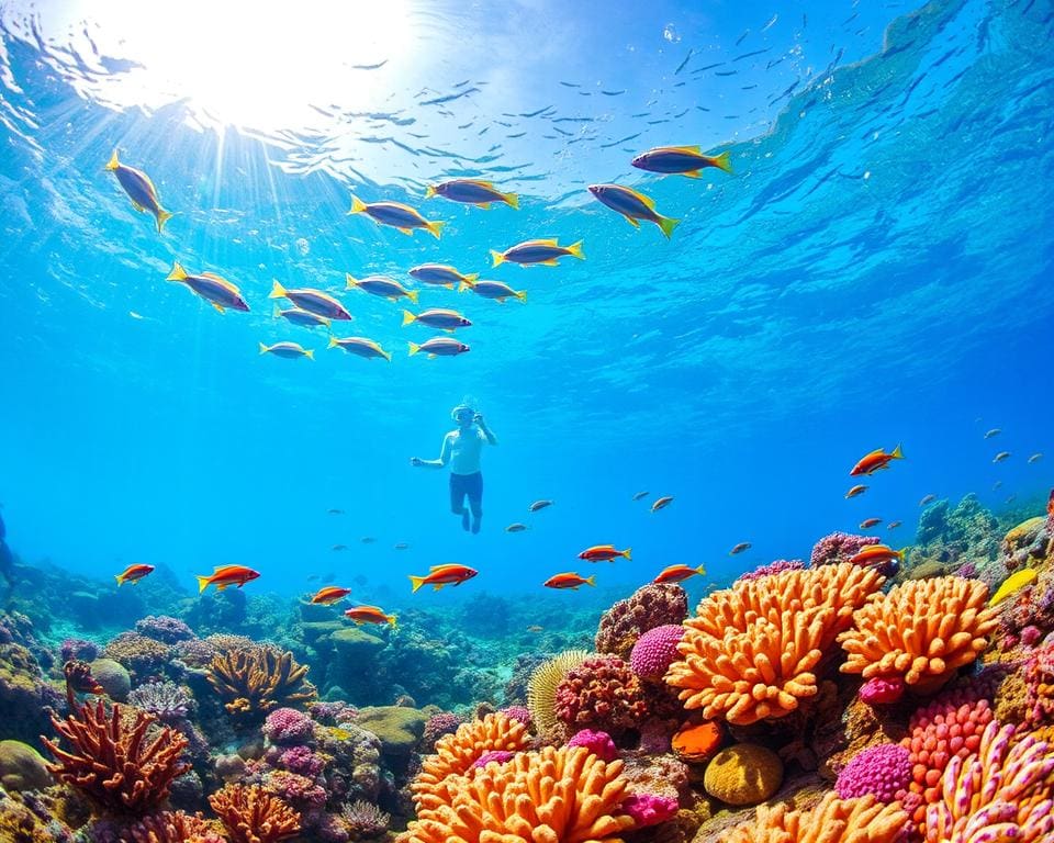 snorkelen en duiken bij koraalriffen Marsa Alam