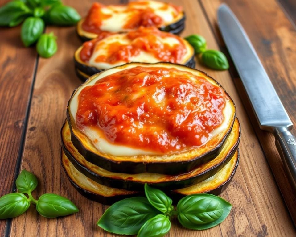 stappen aubergine parmigiana