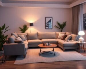 Ergonomische zithoek voor de woonkamer voor comfort