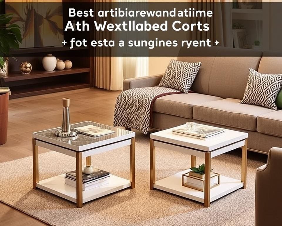Handige bijzettafels met uitschuifblad voor extra ruimte