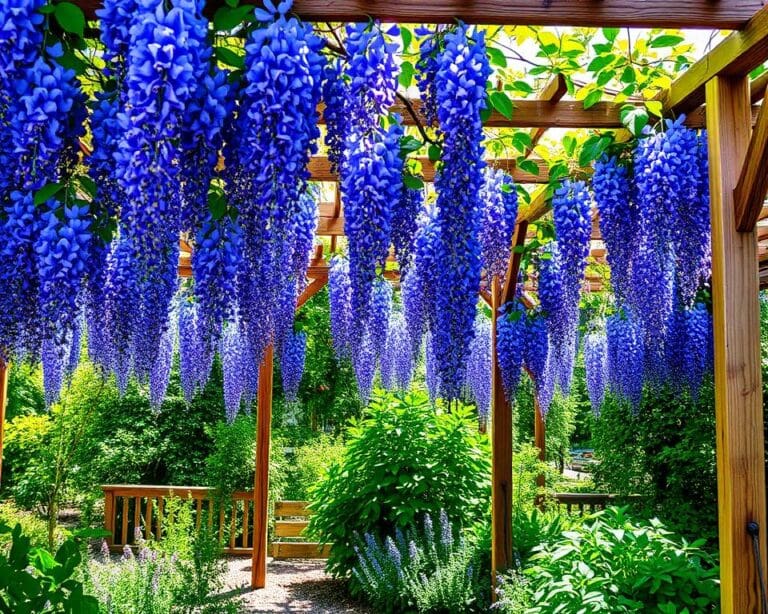 Hoe bloeit de blauwe regen het beste?