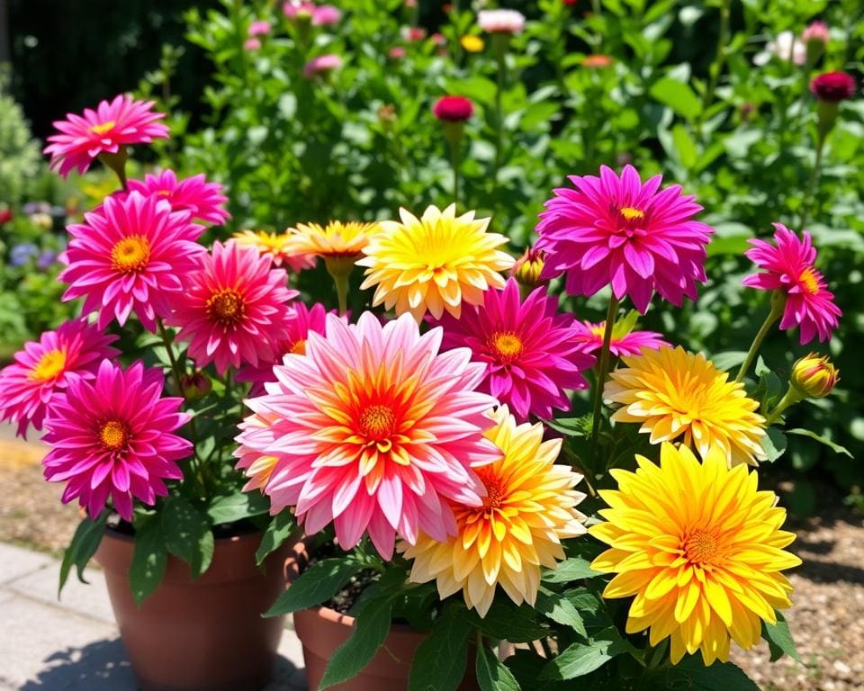 Kun je dahlia’s in potten planten?