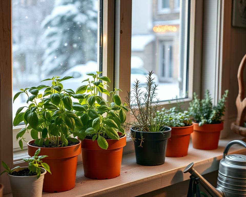 Kun je kruiden kweken in de winter?