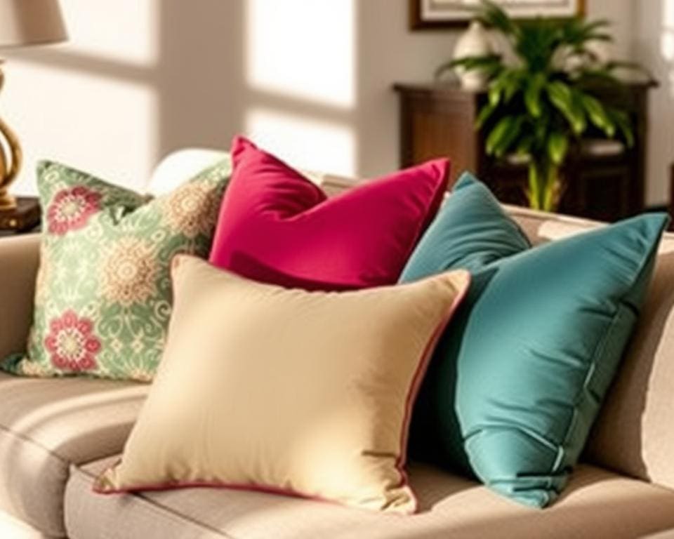 Sierkussens met verwisselbare hoezen voor verandering