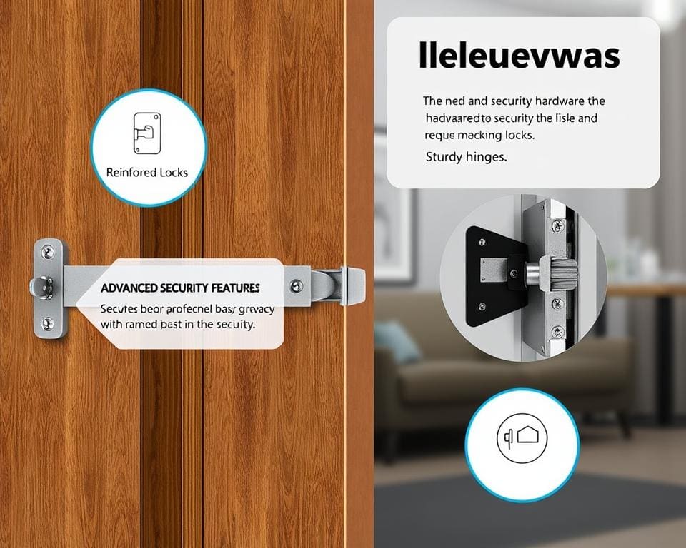 Stevige deurbeslag met beveiliging voor veiligheid
