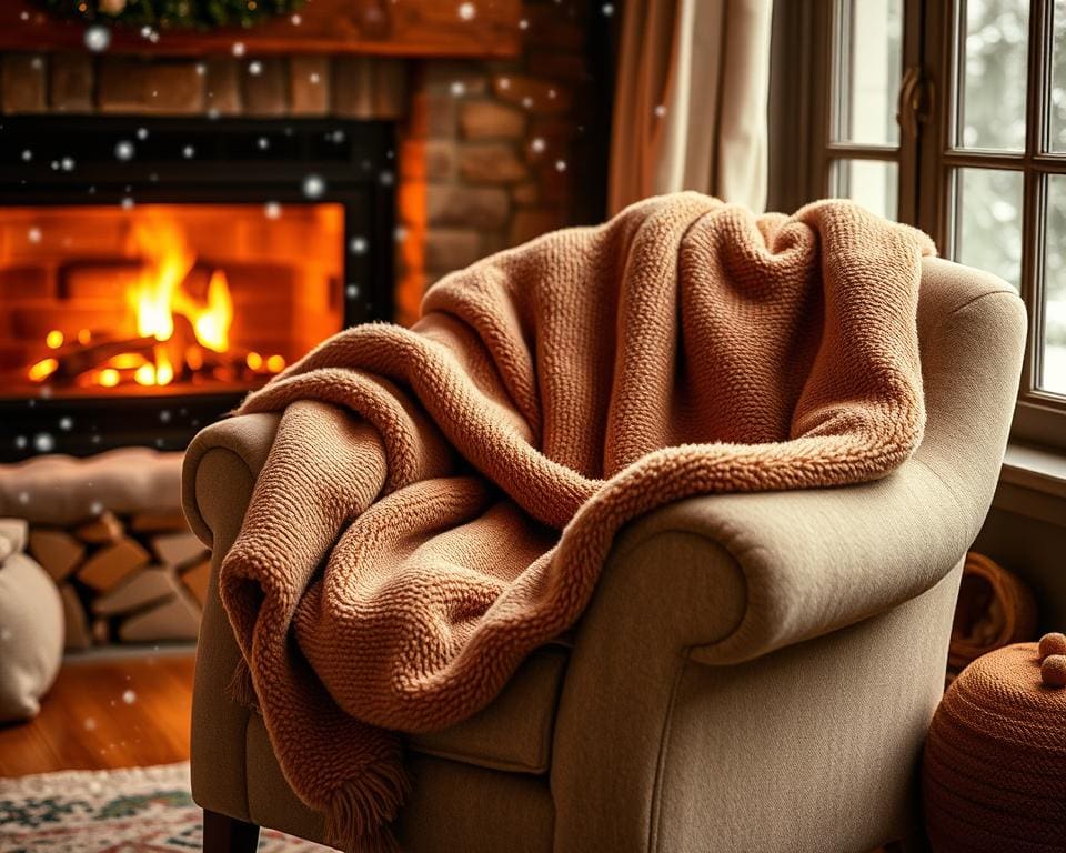 Thermische fleece dekens voor winteravonden voor warmte