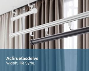 Verstelbare gordijnrails voor elke breedte voor flexibiliteit