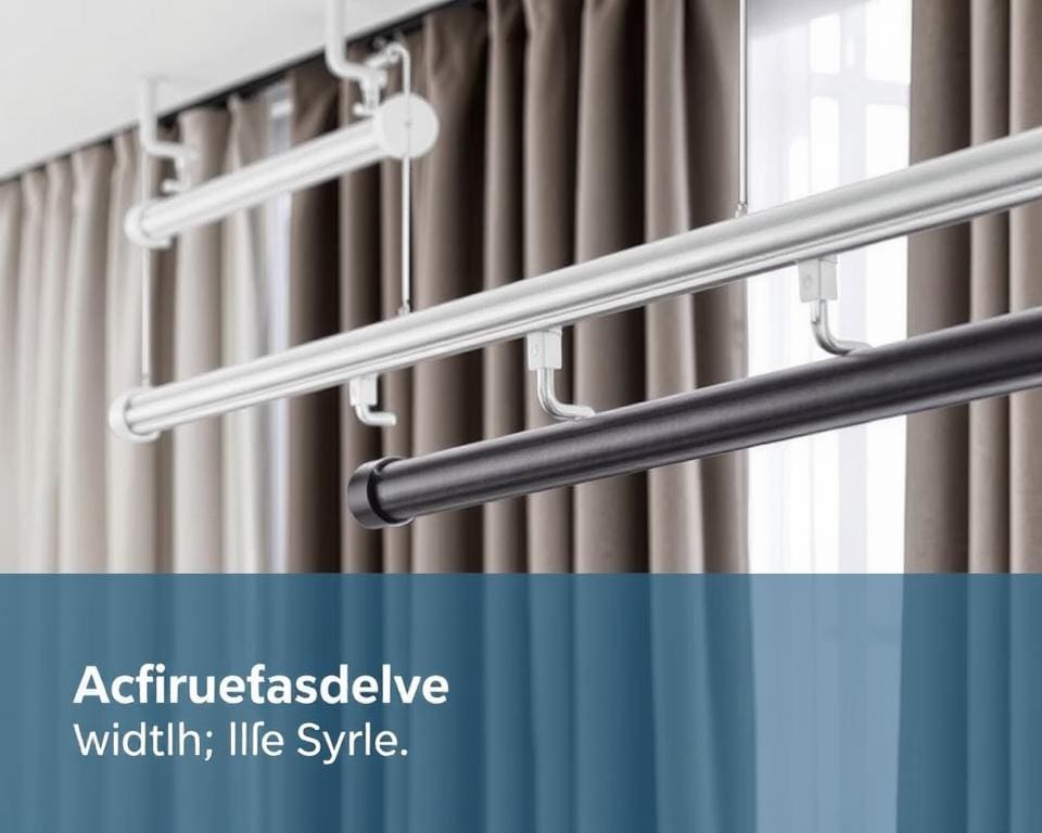 Verstelbare gordijnrails voor elke breedte voor flexibiliteit