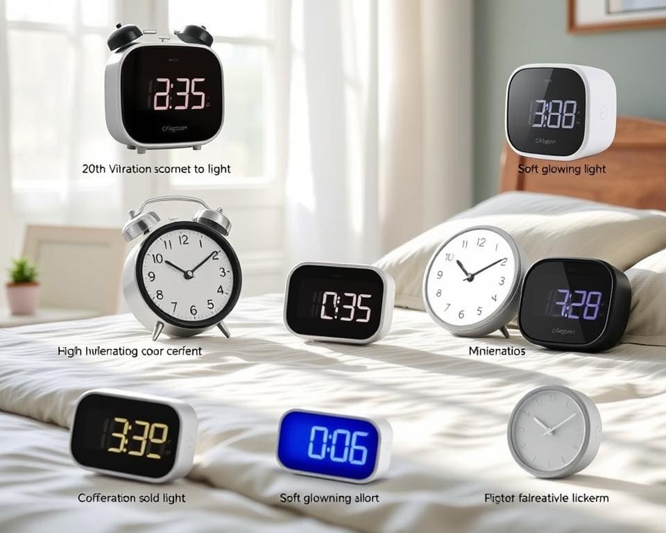 Wekkers met trilling voor lichte slapers voor wakker worden