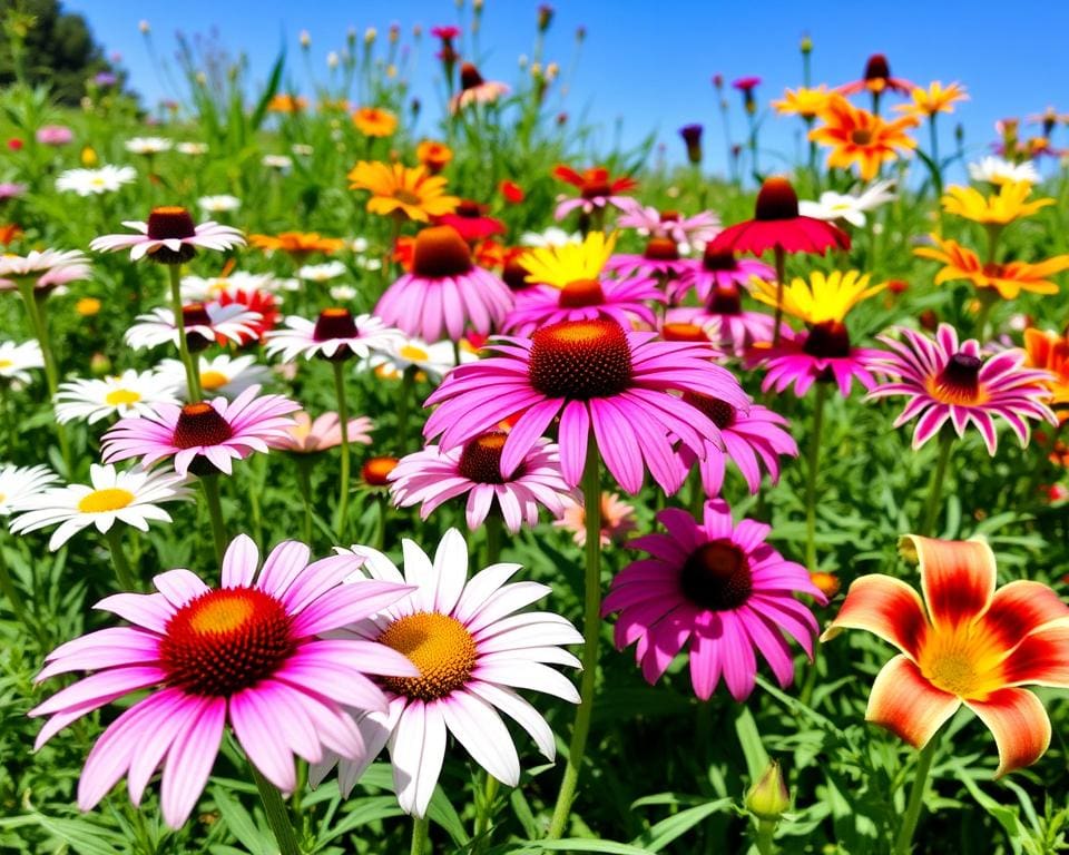Welke bloemen bloeien meerdere seizoenen?