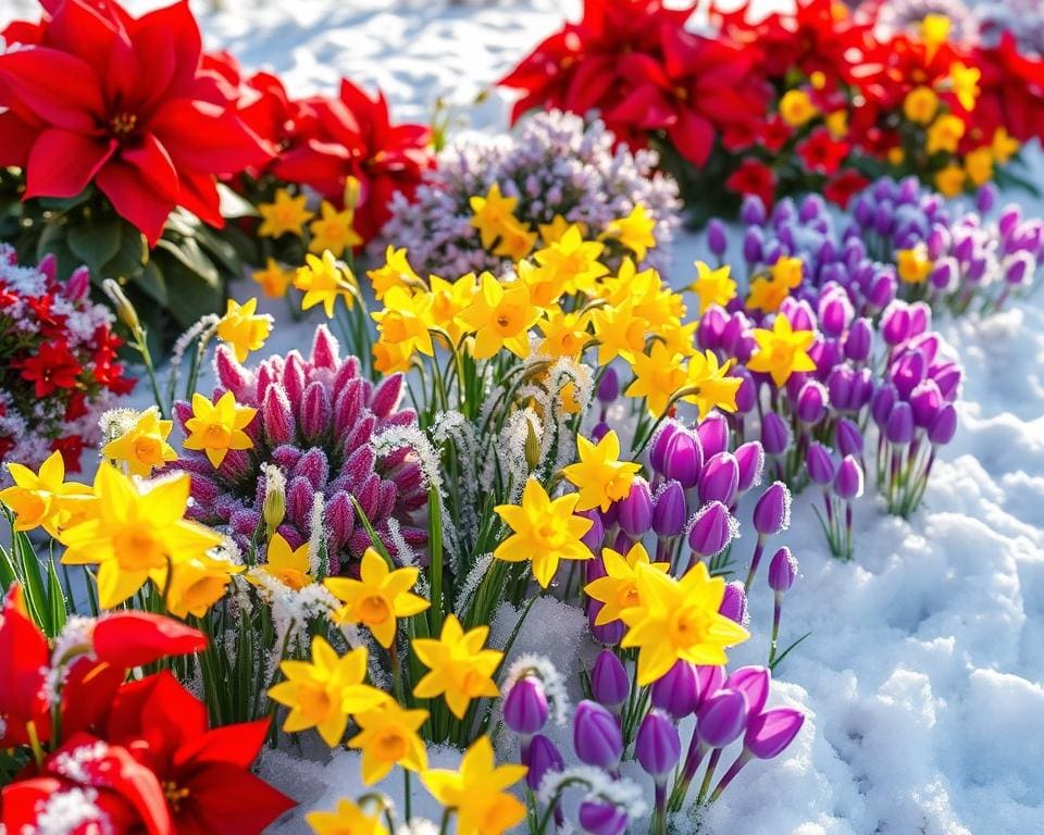 Welke bloemen geven kleur in de winter?