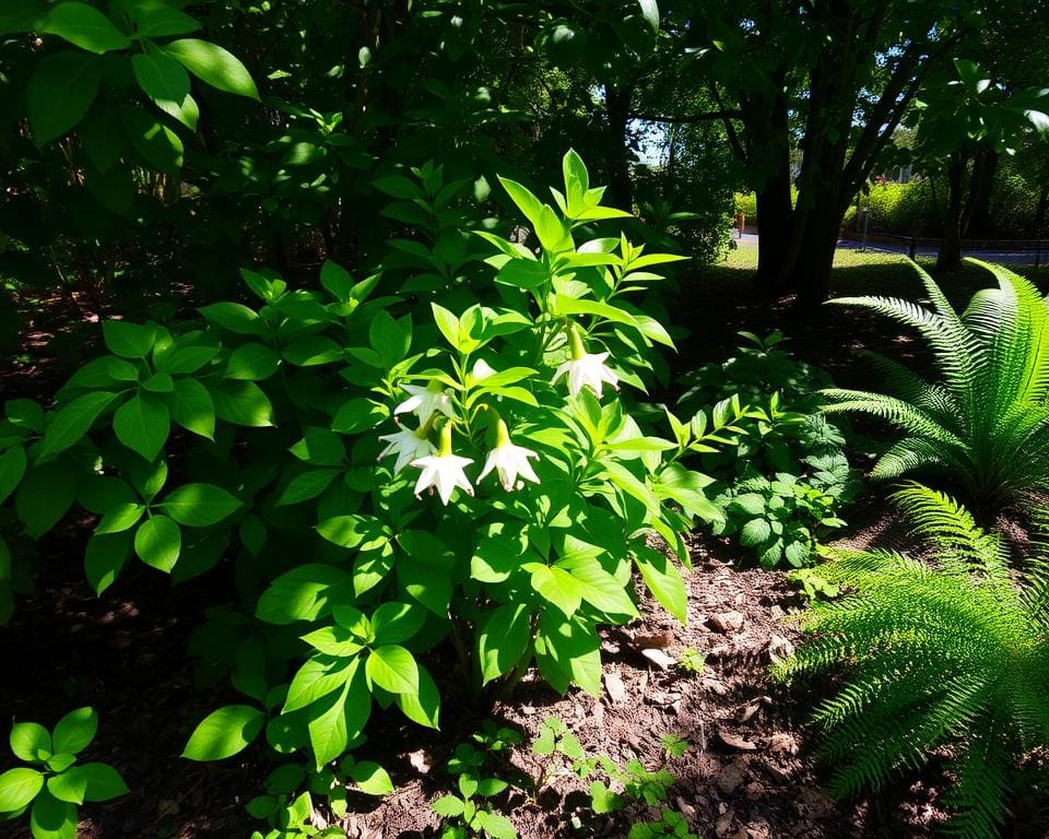 Hoe verzorg je een jasmijn in de schaduw?