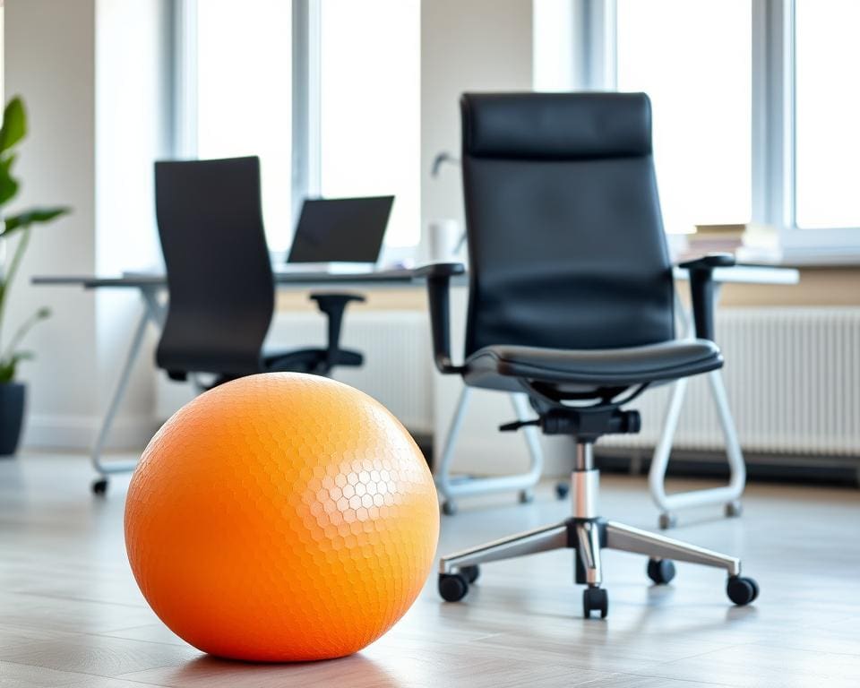 Is een zitbal beter dan een bureaustoel?