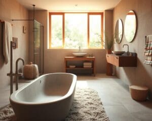 Badkamertrends: natuurlijke materialen en kleuren