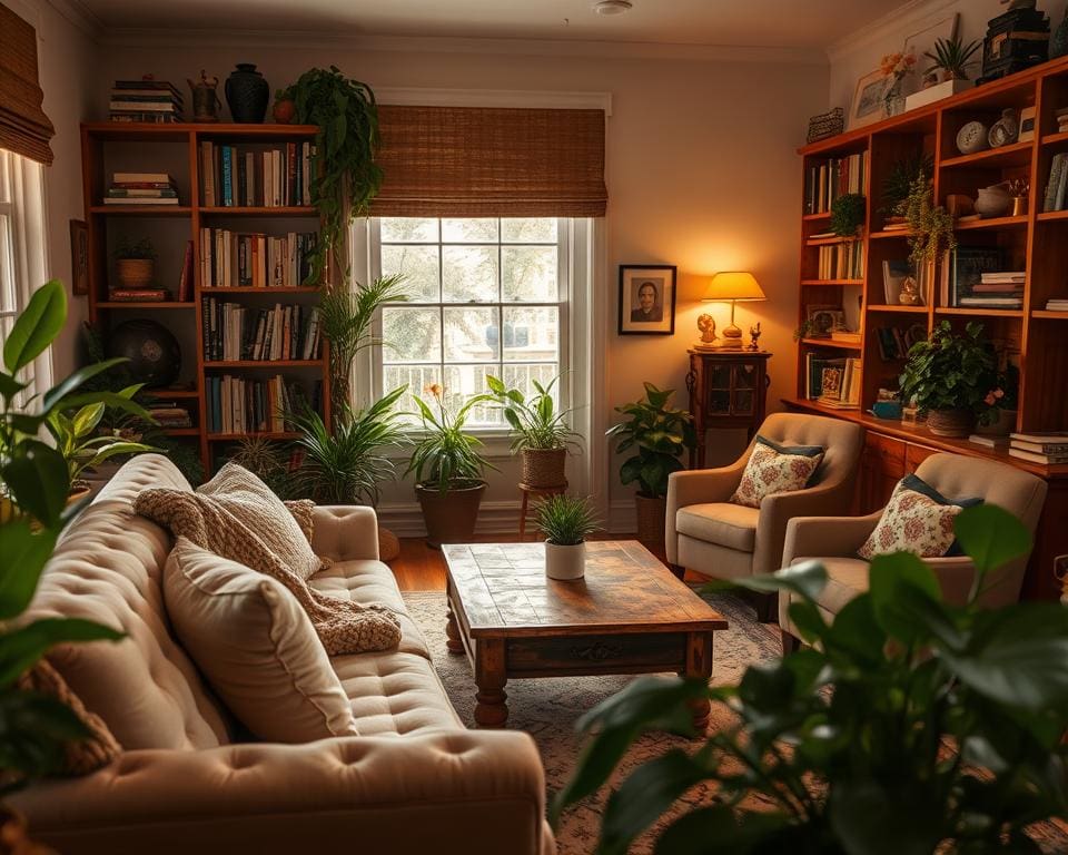 Wat is het geheim van een knusse woonkamer?