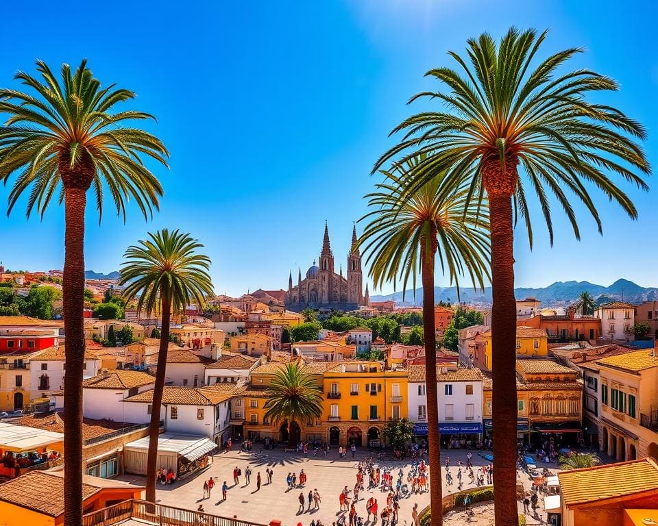 Welke stad in Spanje is het warmst?