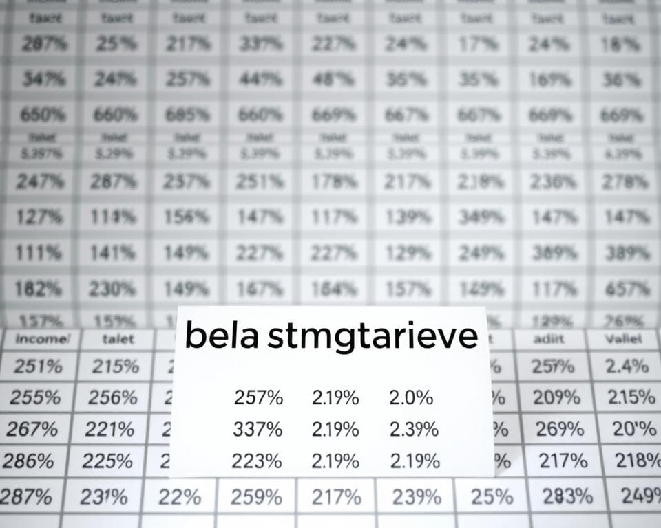 belastingtarieven