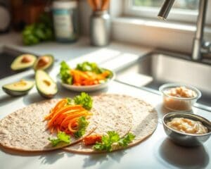 Hoe maak je voedzame wraps voor onderweg?