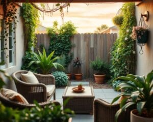 Hoe richt je een kleine tuin in voor ontspanning?