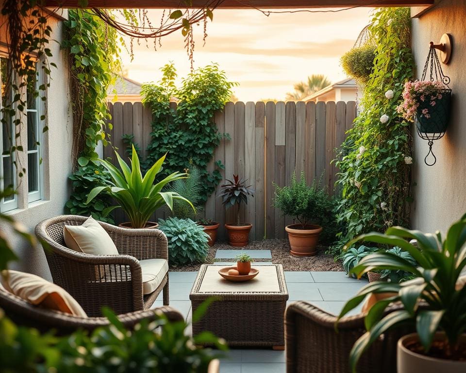 Hoe richt je een kleine tuin in voor ontspanning?