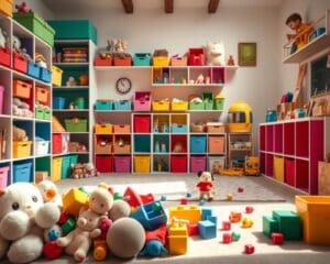 Wat zijn creatieve oplossingen voor speelgoedopslag?