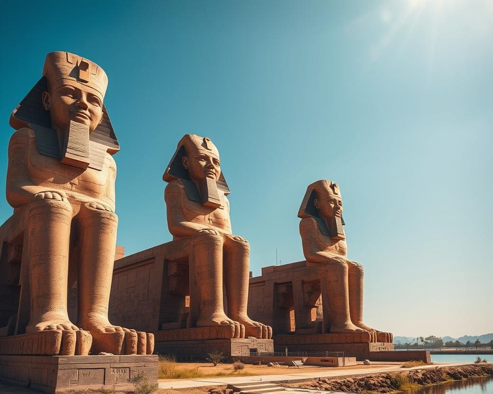 indrukwekkend colossen van Memnon