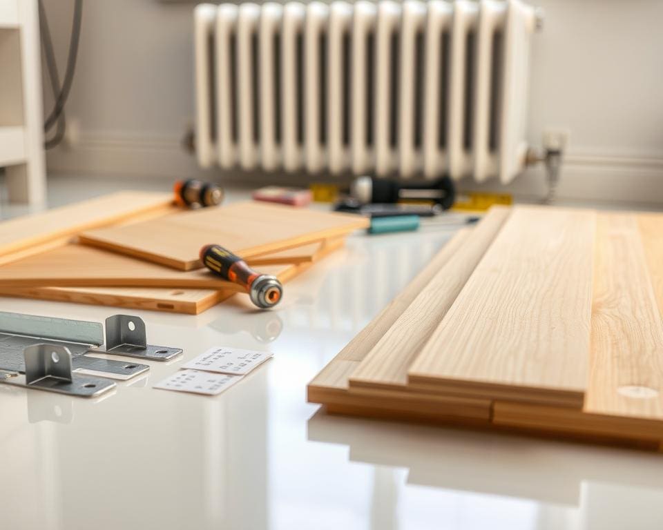 materialen voor radiator ombouw