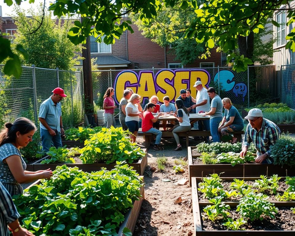 sociale interactie in buurtmoestuin